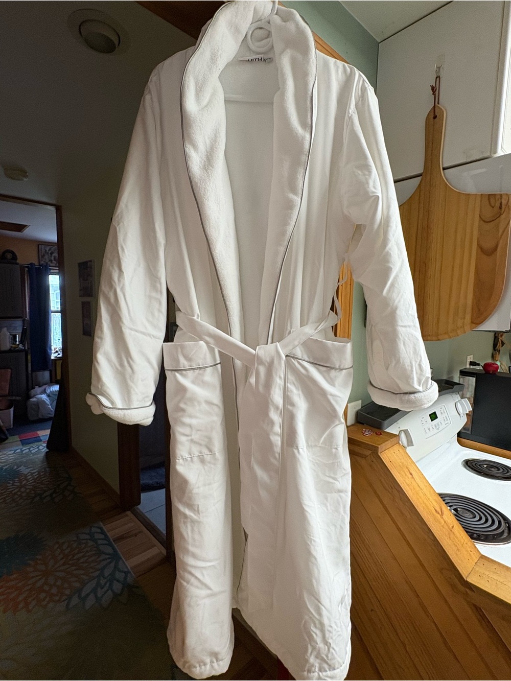 Fluff Co Womens White Spa Robe Women’s Size L/XL